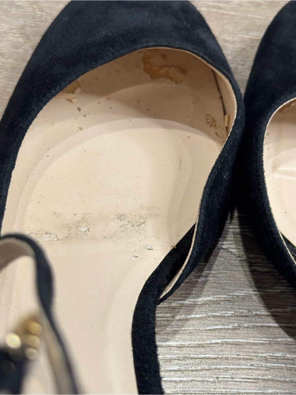 Cole Haan Black Suede Ankle-Strap Block Heels KG - Picture 3 of 5